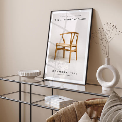 Wishbone Chair Nordic Design Poster