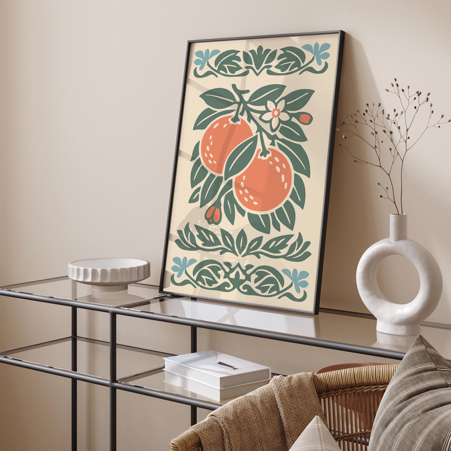 Orange Poster – Retro Kitchen Wall Art