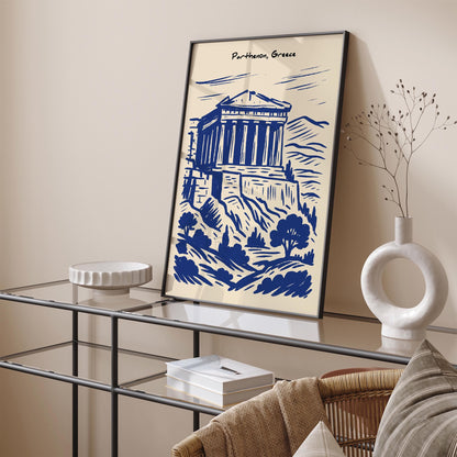 Parthenon Poster - Ancient Greece Architecture Wall Art