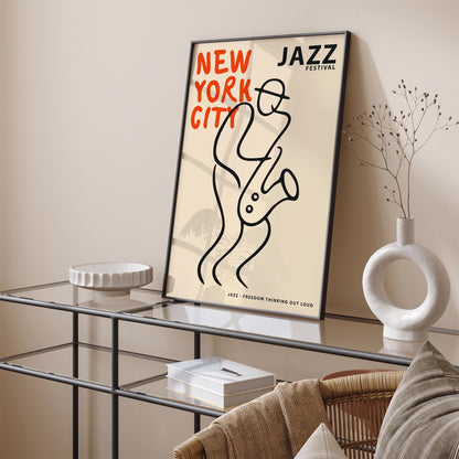 New York City Jazz Festival Art Poster
