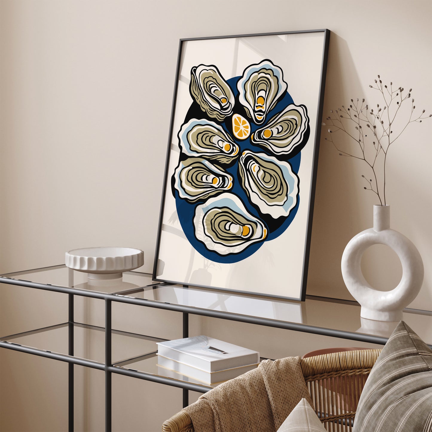 Oysters Kitchen Wall Art