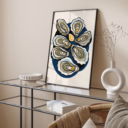 Oysters Kitchen Wall Art