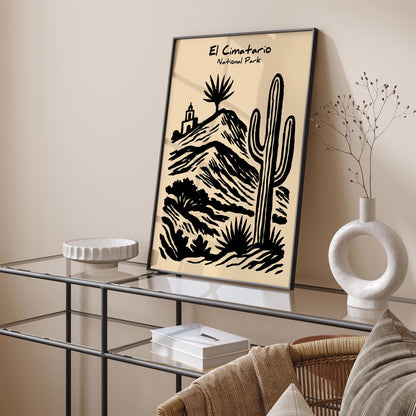 El Cimatario Park Poster - Mexico National Park Wall Art