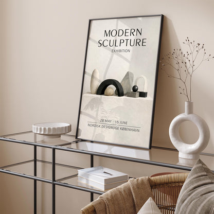 Modern Sculpture Exhibition Copenhagen Poster