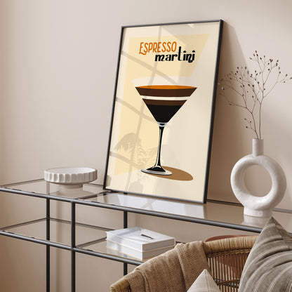 Espresso Martini Vintage Poster