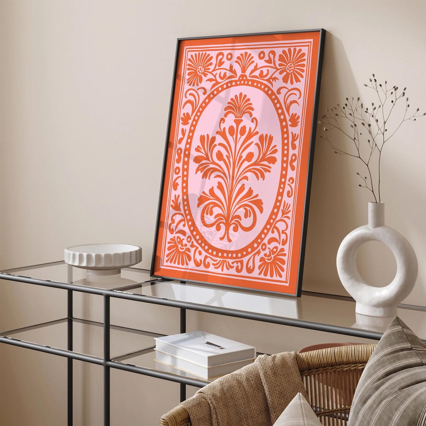 Rococo Floral Ornaments Wall Art