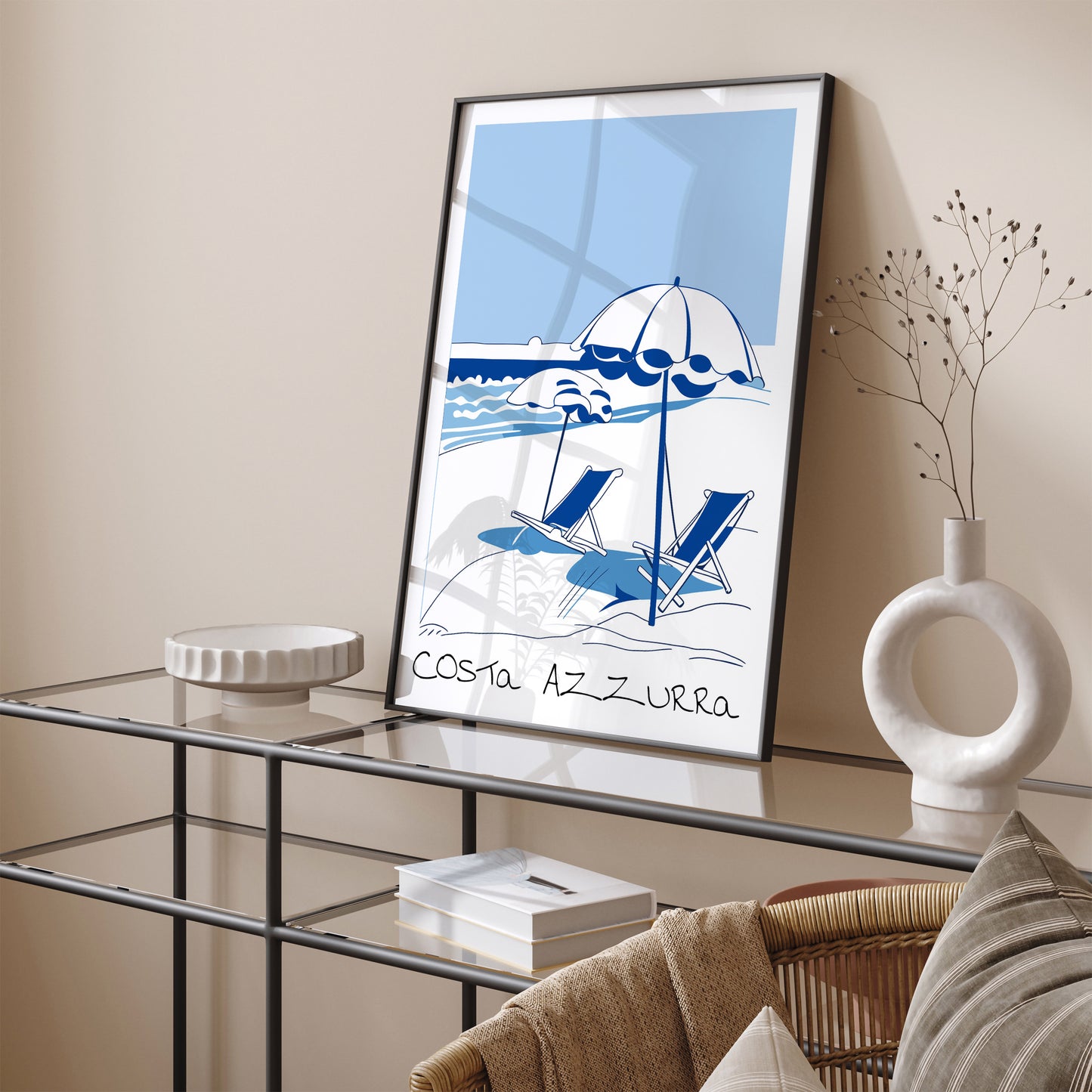 Costa Azzurra Travel Poster