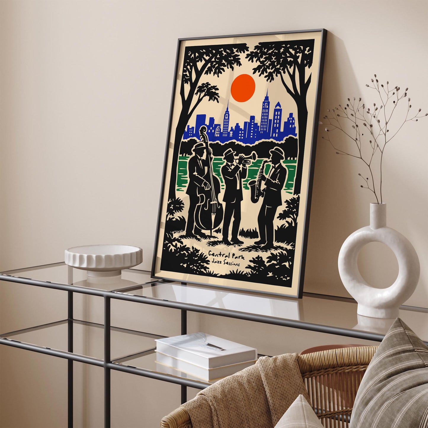 Central Park Jazz Session Poster