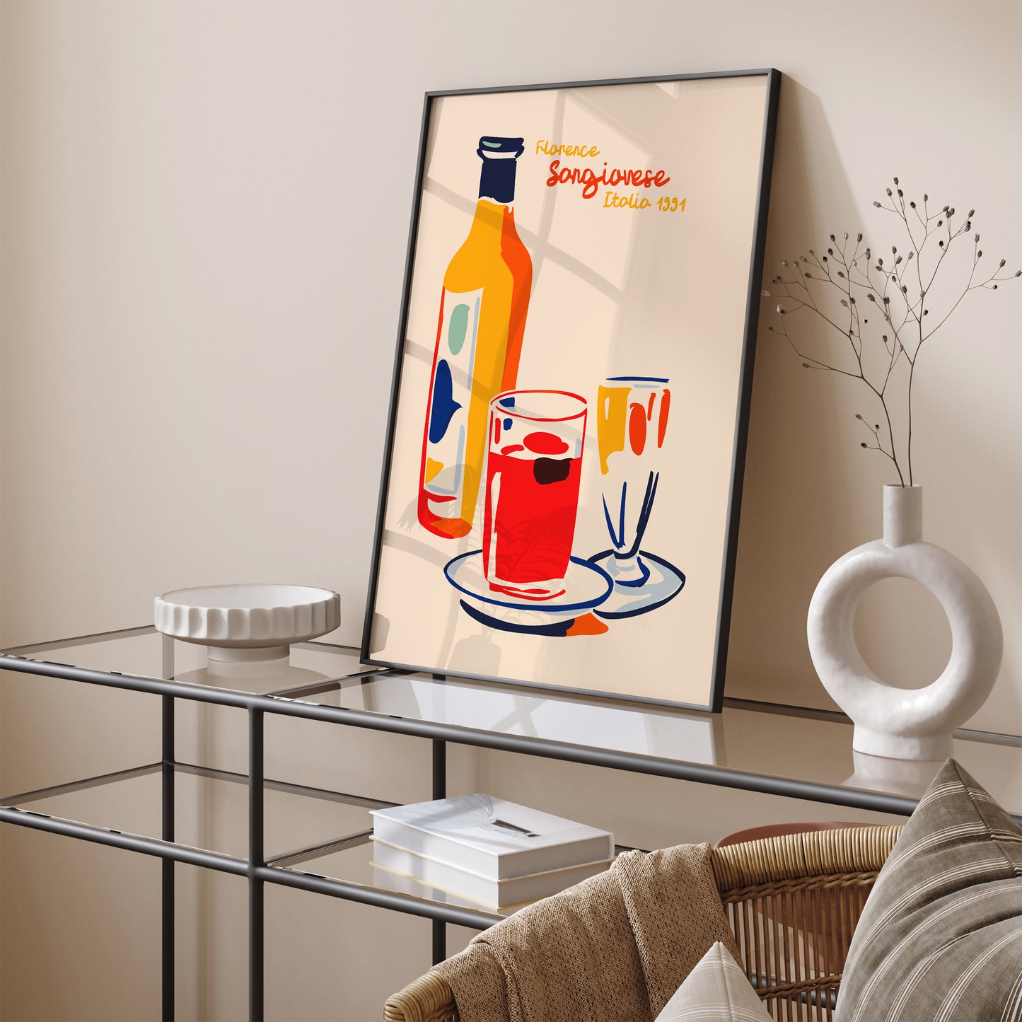 Sangiovese Wine Florence Poster