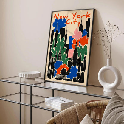 New York City Abstract Modern Poster
