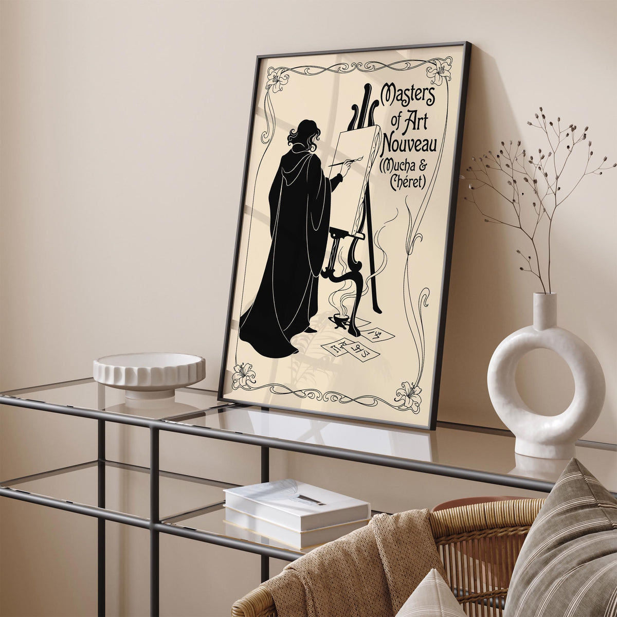 Mucha & Chéret Art Nouveau Poster