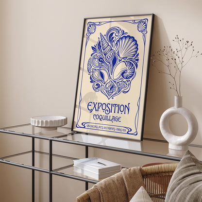 Vintage Seashells Exhibition Poster