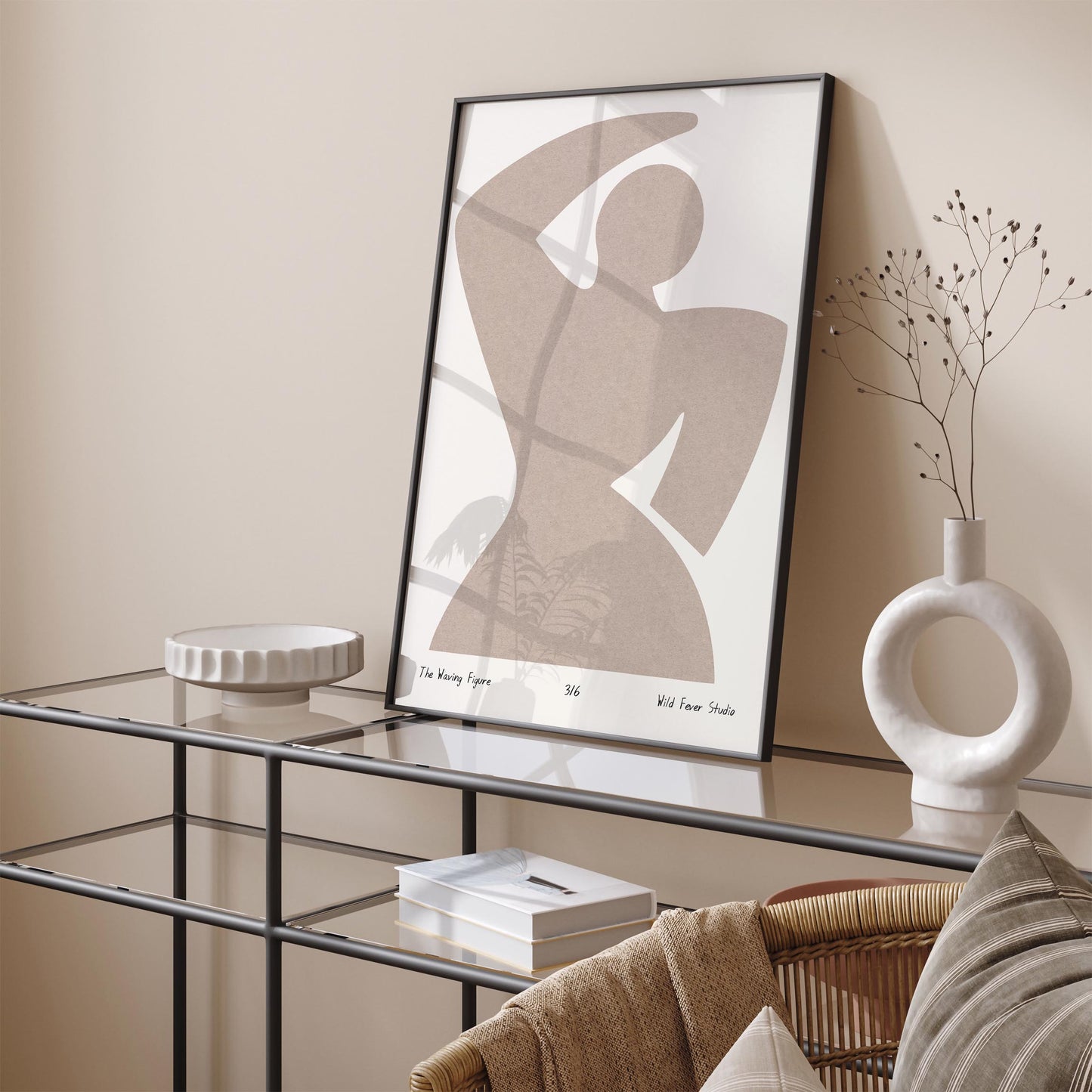 The Waving Figure - Abstract Minimalist Art Print