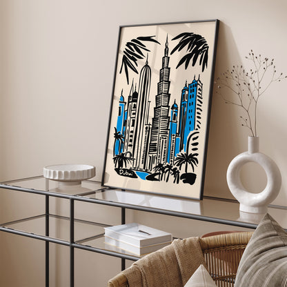 Dubai Travel Cityscape Poster