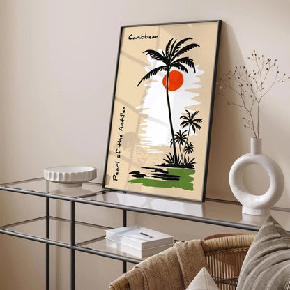 Pearl of the Antilles Caribbean Travel Poster