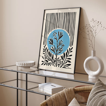 Modern Nature Black Art Print 2025