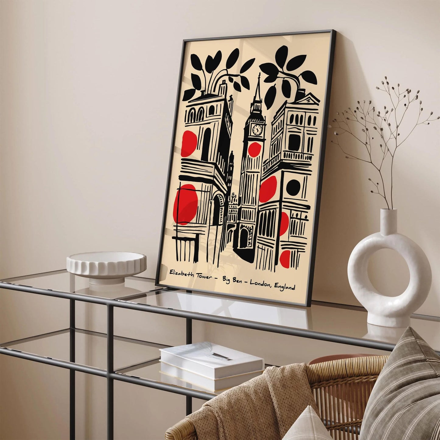 Big Ben London England Travel Poster