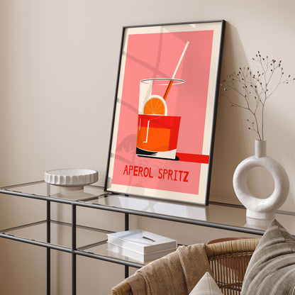 Aperol Spritz Pink Poster