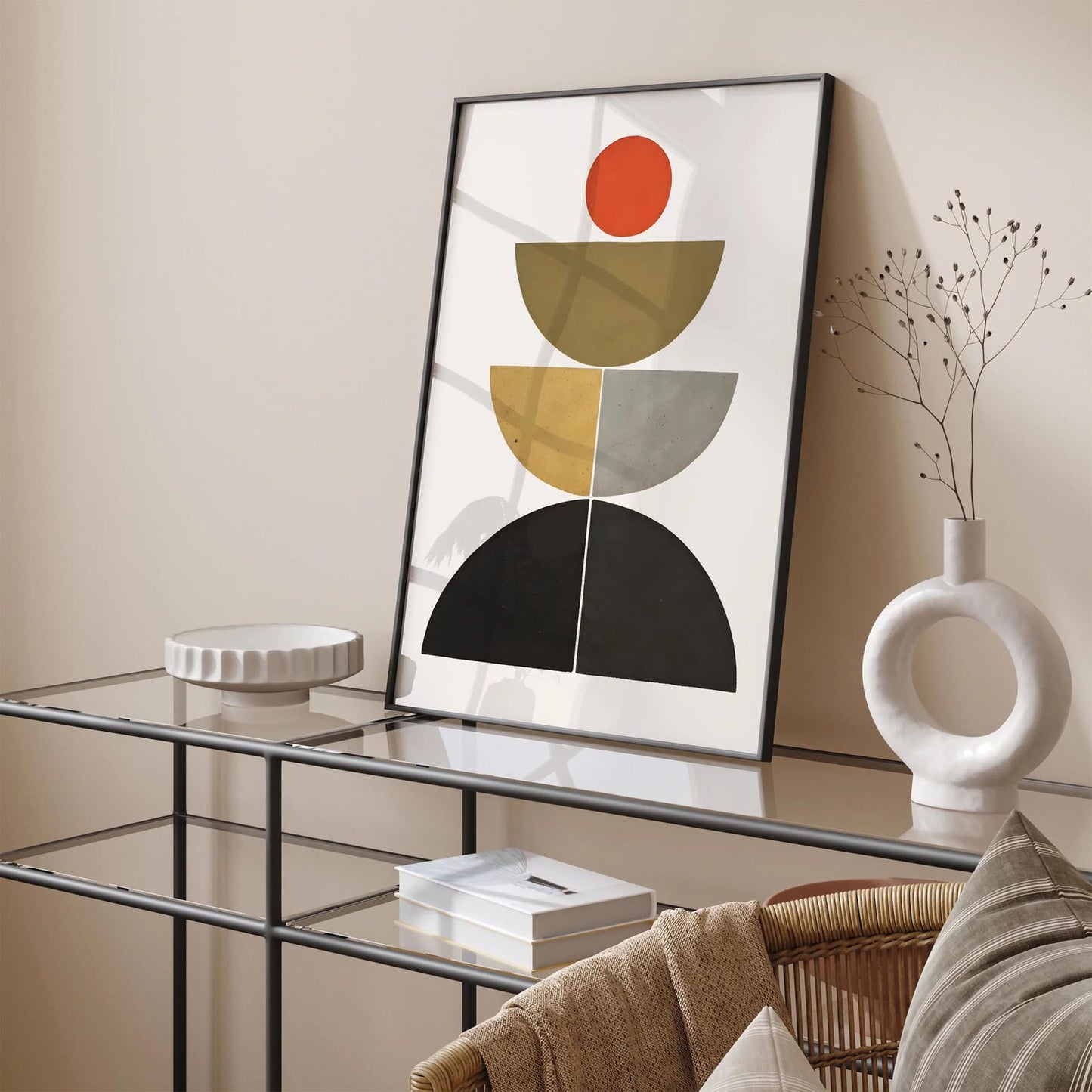 Modern Geometric Art Print - Aesthetic Design