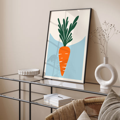 Minimalist Carrot Art Print