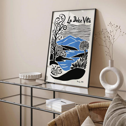 Sicily Travel Poster 1991 – La Dolce Vita Vintage Print