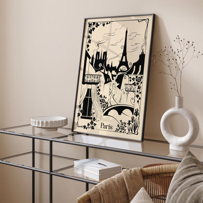 Vintage Paris Sketch Poster