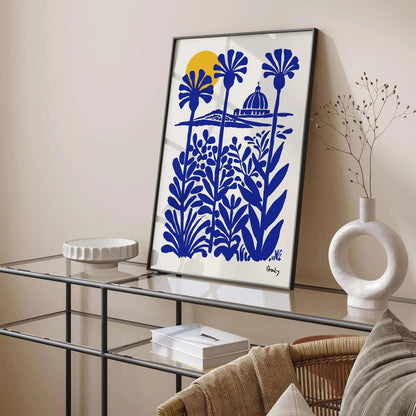 Italy Scenic Blue Wall Art