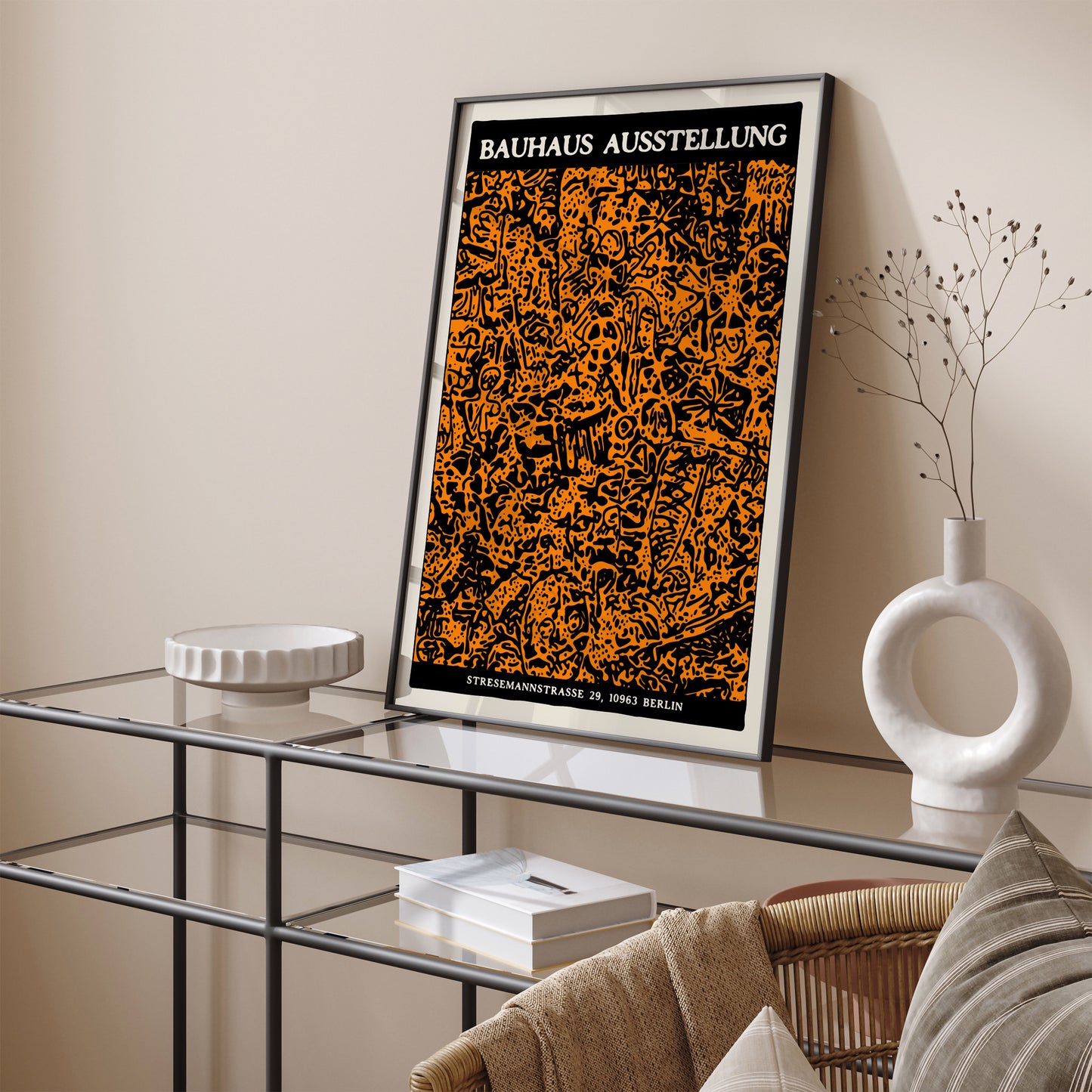 Berlin Bauhaus Abstract Poster