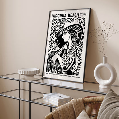 Virginia Beach Country Music Wall Art Poster