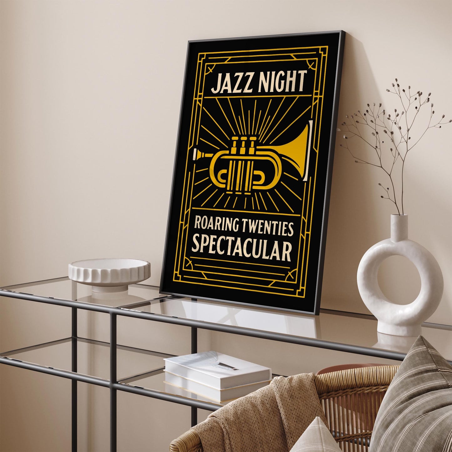 Jazz Night Poster - Roaring Twenties Art Print