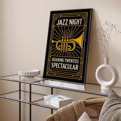 Jazz Night Poster - Roaring Twenties Art Print