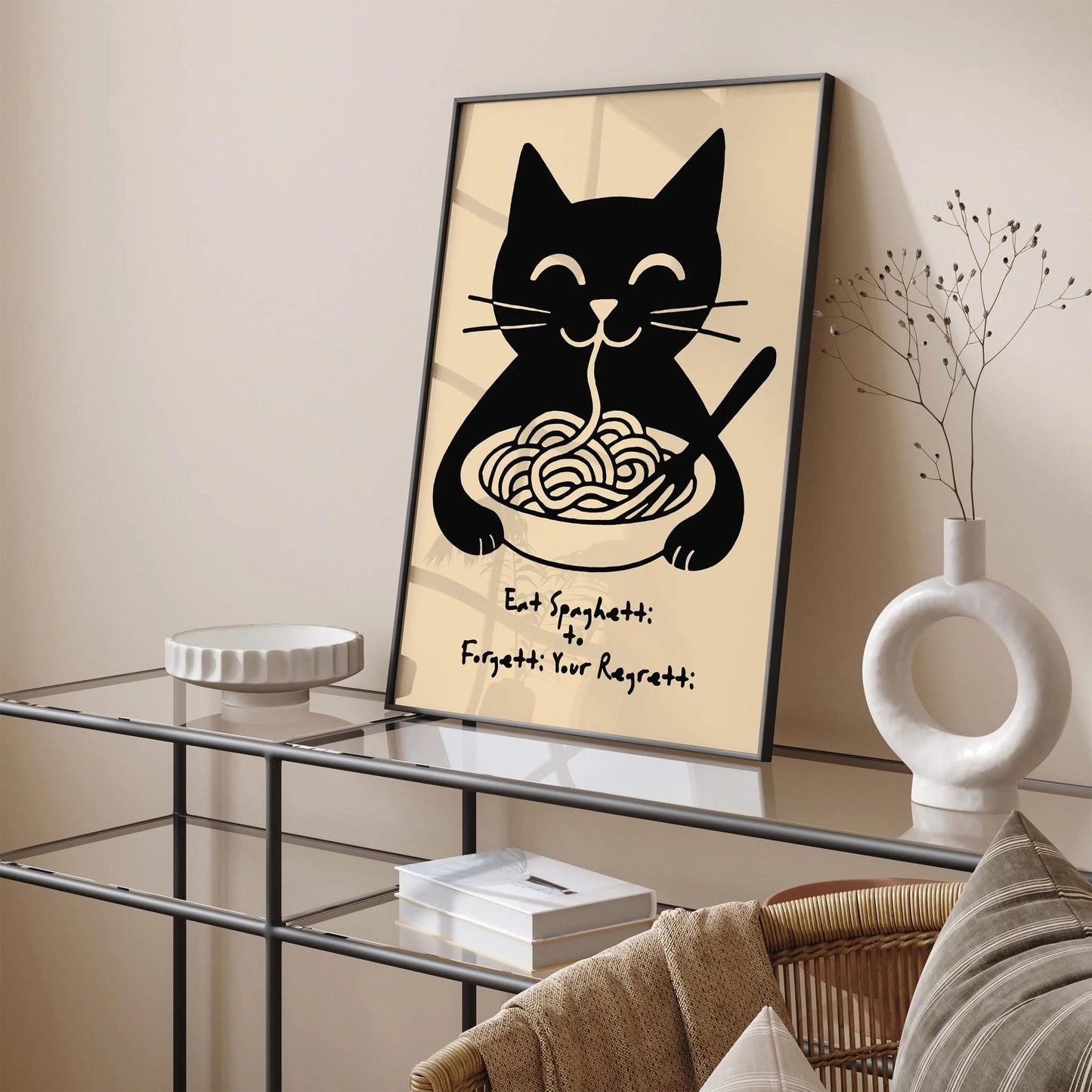 Eat Spaghetti to Forgetti Your Regretti Poster