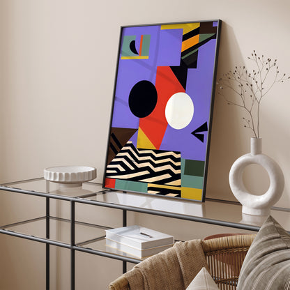 Abstract Geometric Shapes Wall Art Print