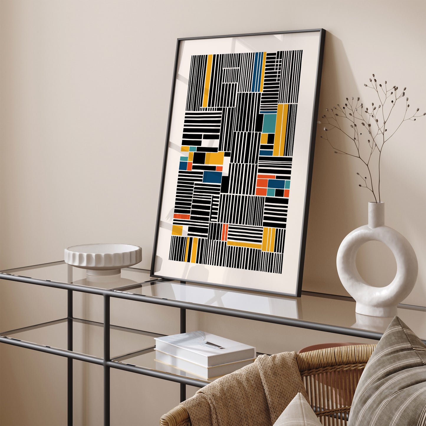 Abstract Geometric Art Print 2024