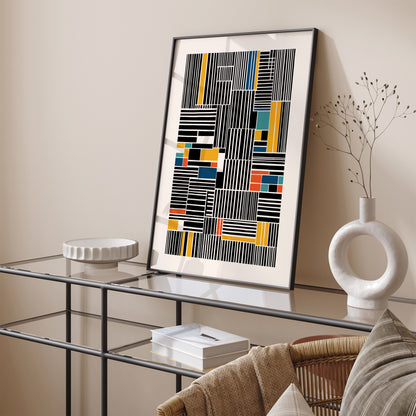 Abstract Geometric Art Print 2024