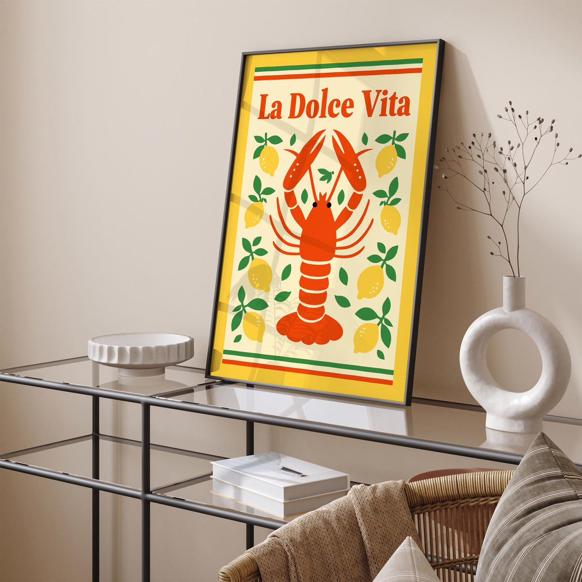 La Dolce Vita Lobster Poster