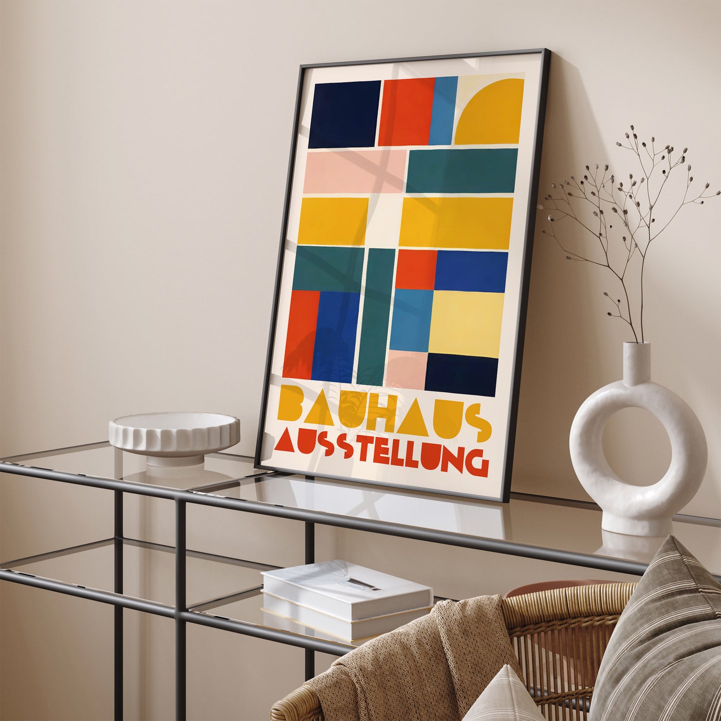 Colorful Geometric Bauhaus Poster