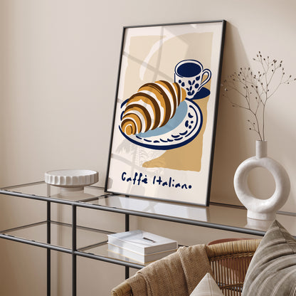 Caffe Italiano Breakfast Kitchen Poster