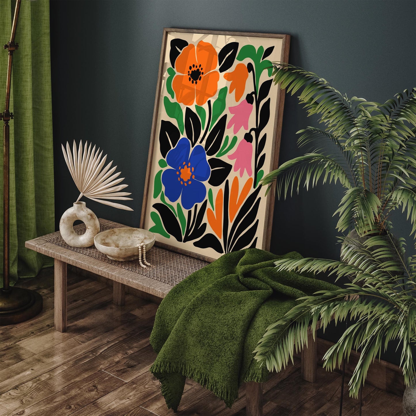 Bold Floral Art Print Poster