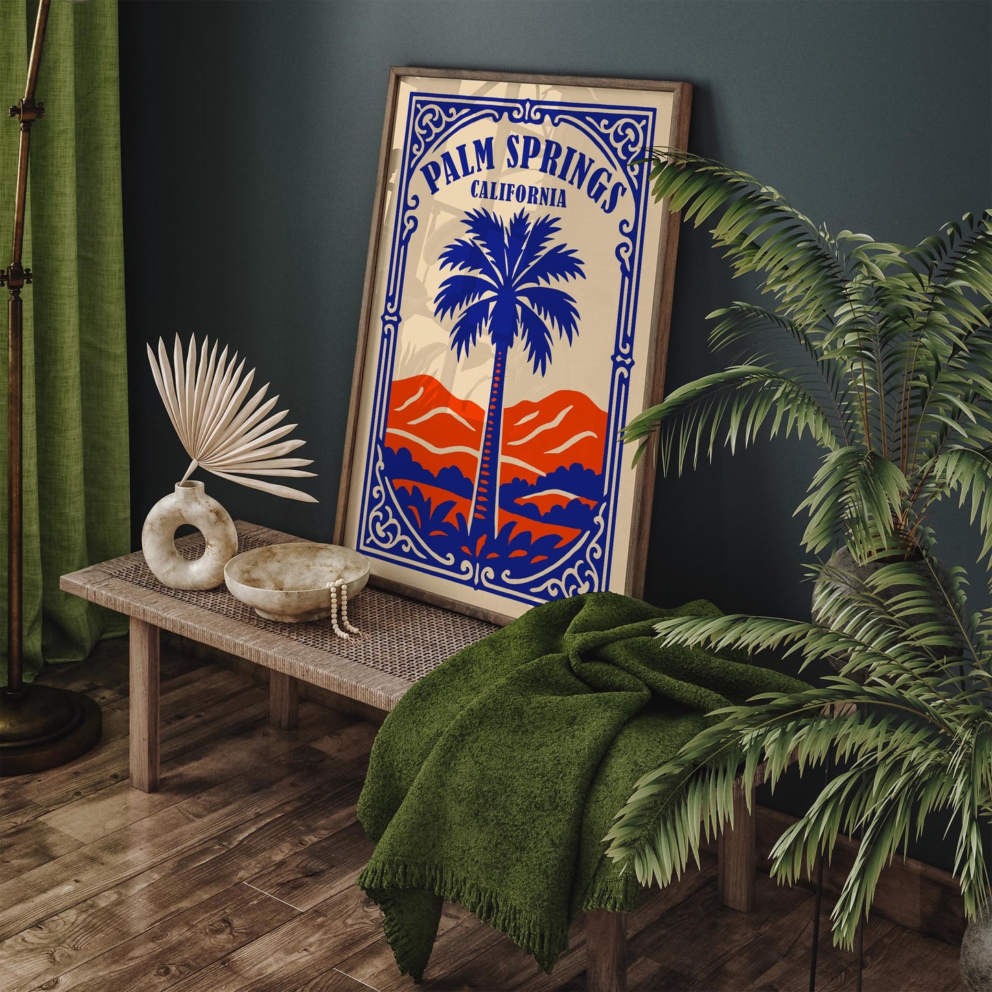 Palm Springs California Poster - Palm Tree Print
