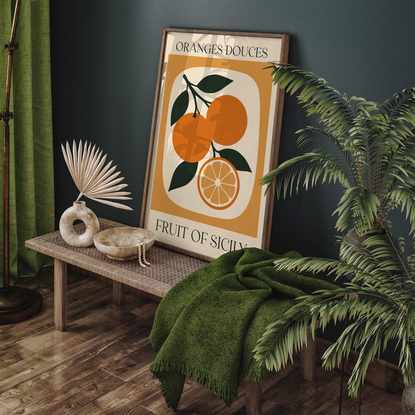 Oranges Douces Fruit of Sicily Poster
