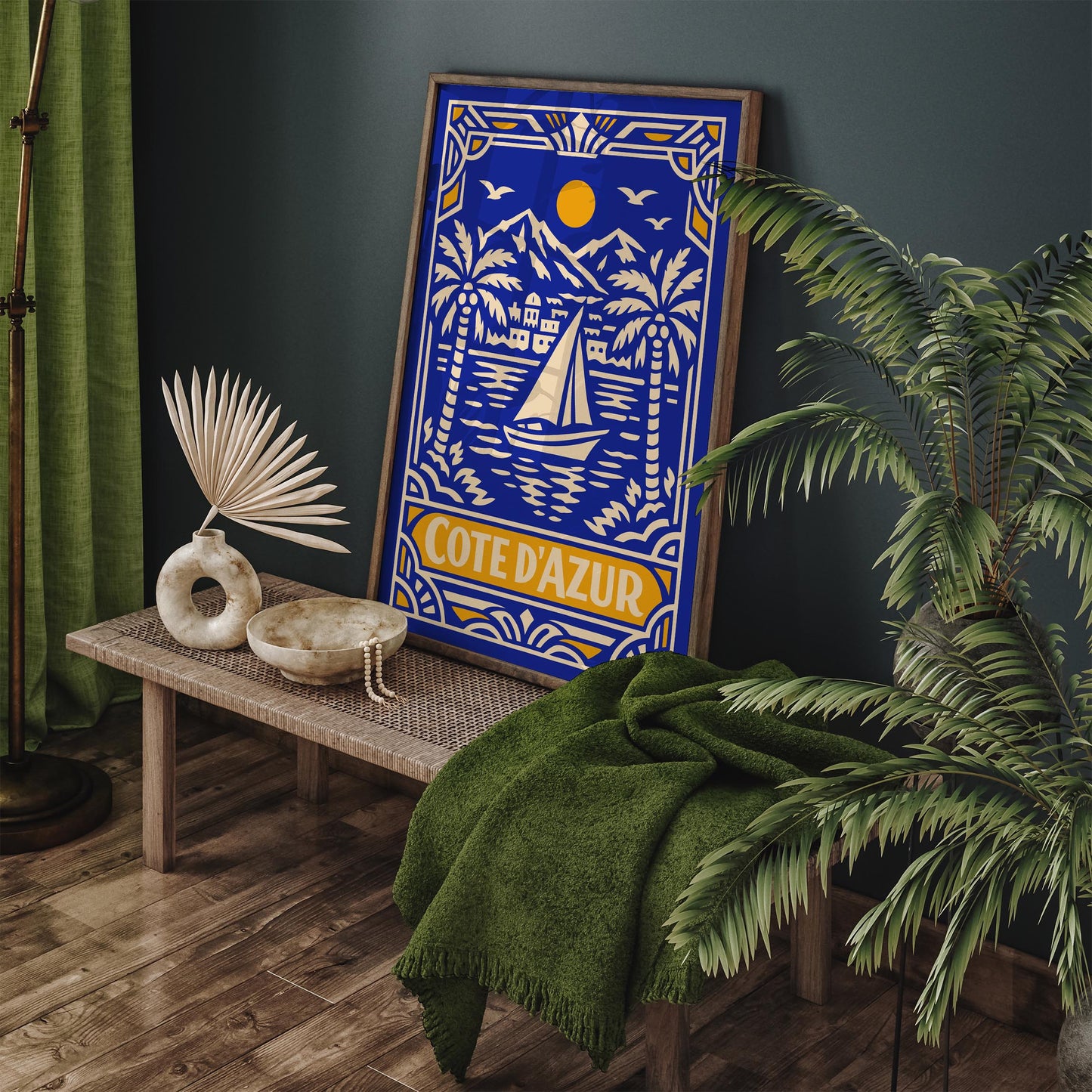 Côte d’Azur France Poster – Coastal Wall Art