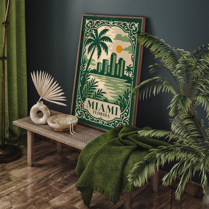 Miami Florida Travel Poster