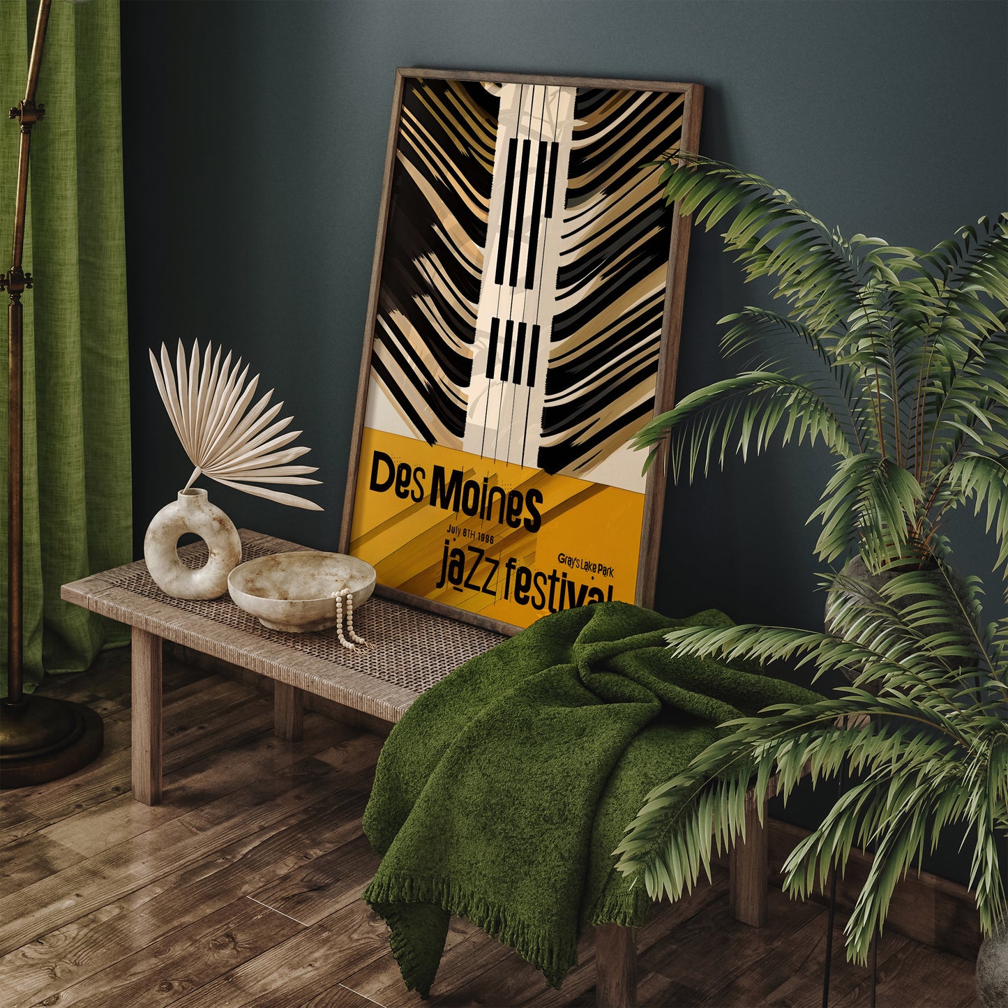 Des Moines Jazz Festival Piano Poster