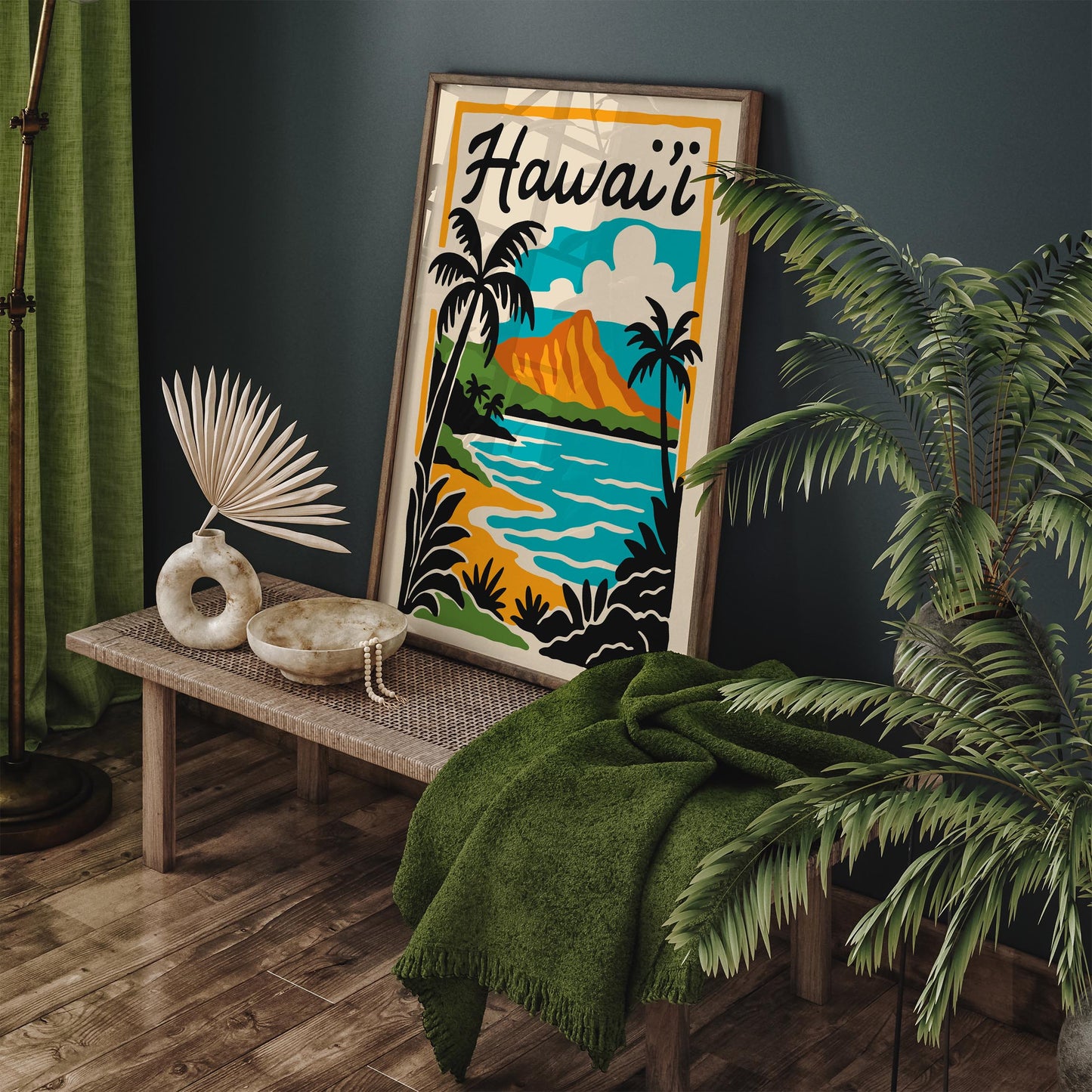 Hawaii Landscape Poster - Tropical Home Decor