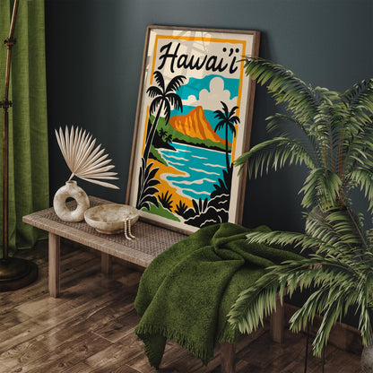 Hawaii Landscape Poster - Tropical Home Decor