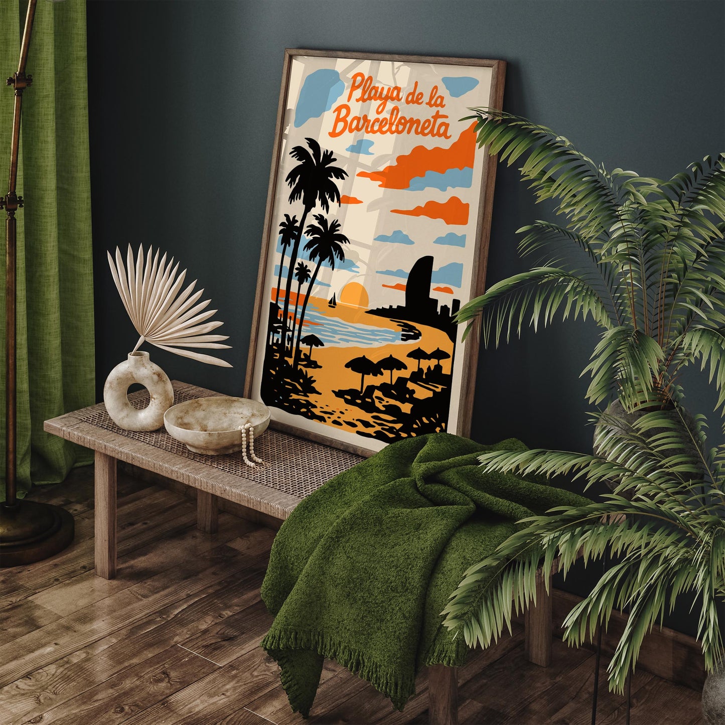 Playa de la Barceloneta Poster