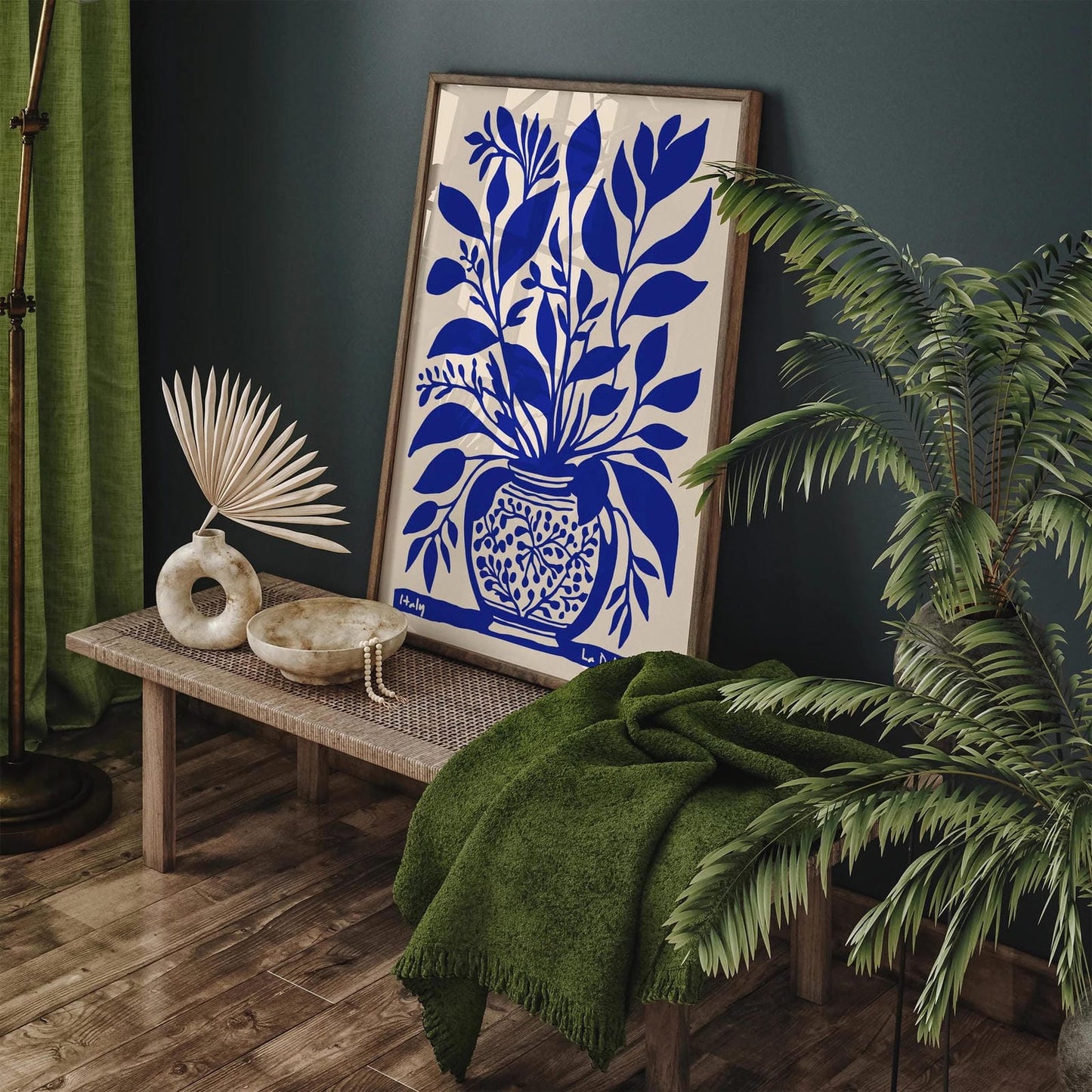 Italy La Dolce Vita Botanical Poster