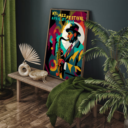 NYC Jazz Festival - 1998 Poster Reproduction