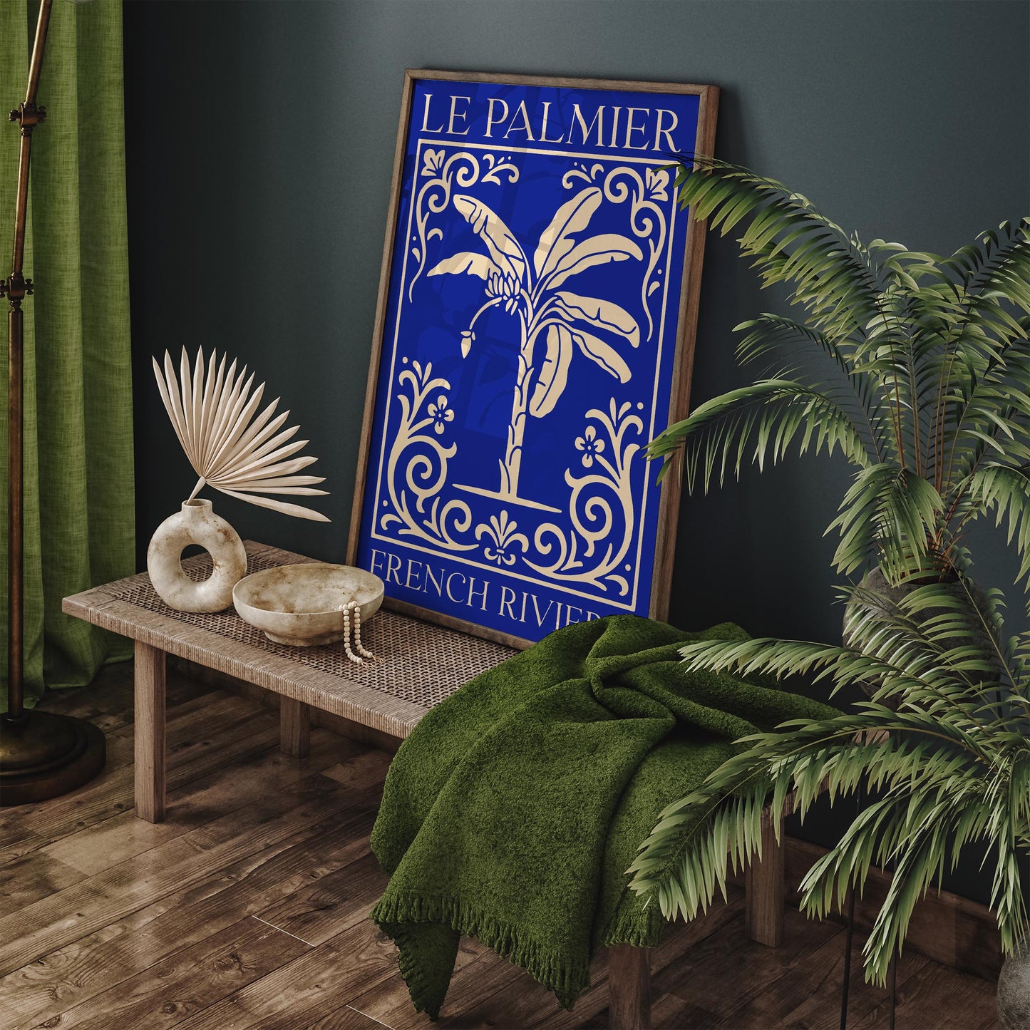 Le Palmier French Riviera Poster